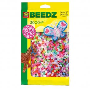 SES Creative Beedz Perler 3.000 stk. i pigefarver