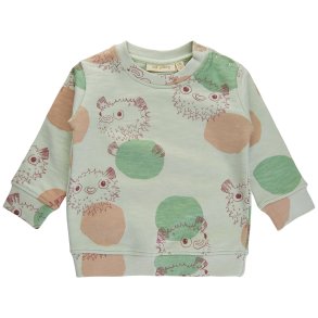 Soft Gallery Sweatshirt Buzz Puffer AOP Pale Aqua