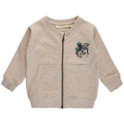 Soft Gallery Sweat Cardigan Jasper Beige