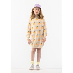 The New Kjole Strik LS Faqeach Jaquard White Swan