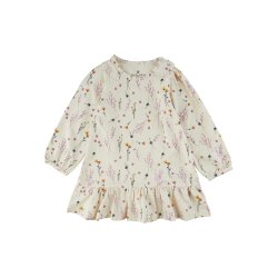 The New Kjole Bloom AOP White Swan