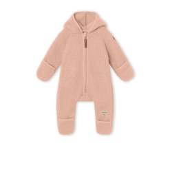 Mini A Ture Fleecedragt Adel Teddyfleece Jumpsuit Rose Dust