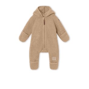 Mini A Ture Fleecedragt Adel Teddyfleece Jumpsuit Savannah Tan