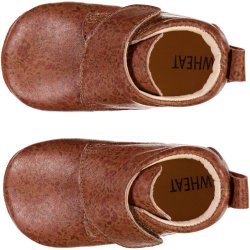 Wheat Hjemmesko L�der Dakota Amber Brown Flowers