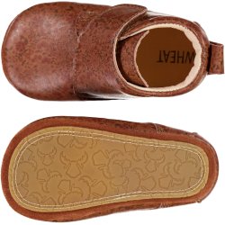 Wheat Hjemmesko L�der Dakota Amber Brown Flowers