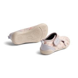 Wheat Badesko Shawn purple poppy flowers