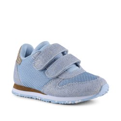 Woden Sneakers Sandra Pearl Mesh Blue Skies