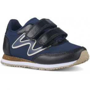 Woden Sneakers Manu Metallic Navy