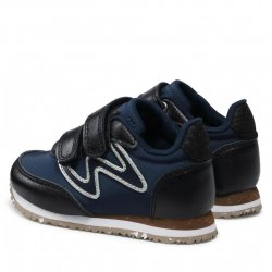 Woden Sneakers Manu Metallic Navy