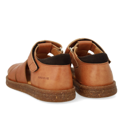 Angulus Sandal Med Velcrolukning Tan