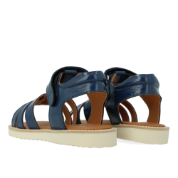 Angulus Sandal med T-rem og velcro Indigo