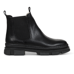 Angulus Chelsea St�vle med Elastik og Uldfoer Black