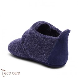 Bisgaard Hjemmesko Baby Wool Blue