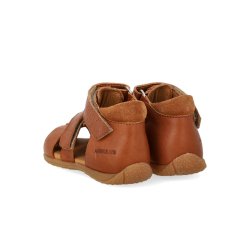 Angulus Sandal Begynder Dobbelt Velcro Cognac