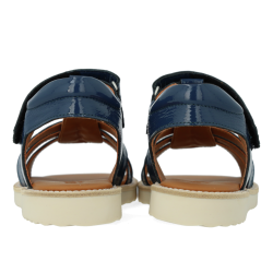 Angulus Sandal med T-rem og velcro Indigo