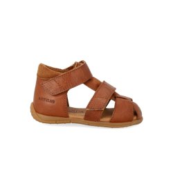 Angulus Sandal Begynder Dobbelt Velcro Cognac