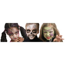 Grim'Tout Teatersminke 3 Farvestifter - Heks