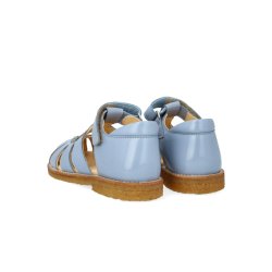 Angulus Sandal Hjertesandal med glitter Sky Blue