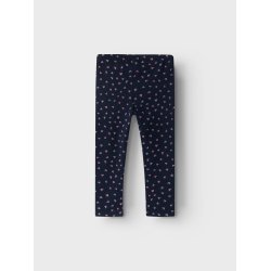 Name It Leggins Sweat Fleece Dark Sapphire Heart AOP