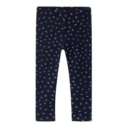 Name It Leggins Sweat Fleece Dark Sapphire Heart AOP
