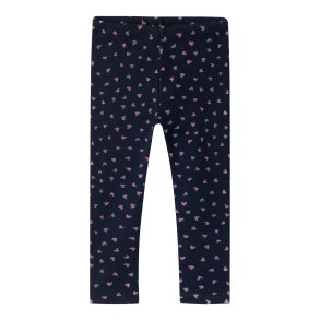 Name It Leggins Sweat Fleece Dark Sapphire Heart AOP