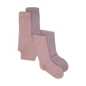 Minymo Strmpebukser 2-pak Rosette med hulmnster